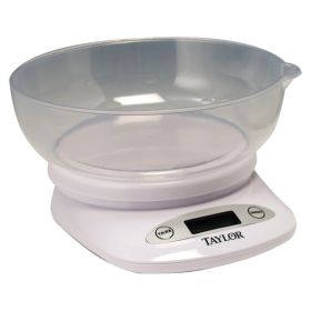 4.4lb-Capacity Digital Kitchen Scale with Bowl