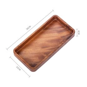 South American Walnut Home Dessert Creative Dessert Plate (Option: Rectangle)