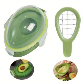 2pcs; Avocado Storage Container; Fruit Storage Container With Avocado Cutter; Fruit And Vegetable Storage Container; Avocado Storage Container For Kit (Quantity: 2)