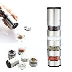 Spice Tins  Stainless Steel Spice Jars Storage Spice Containers (size: 1 SET)