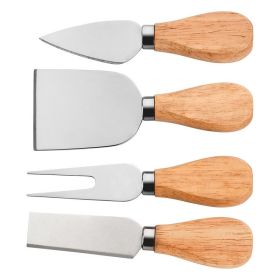 Stainless Steel Cheese Knife Set Kitchen Baking Knife Household Butter Cheese Knife Pizza Knife Fork Shovel (storage Box Not Included) (Color: 4pcs/set)