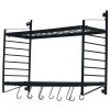 2-Tiered Wall Mounted Pot Rack