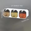 1pc Punch-free Wall-mounted Seasoning Box; Seasoning Jar; Kitchen Seasoning Storage Container; Seasoning Bottle; Spice Box Organizer; Seasoning Storag