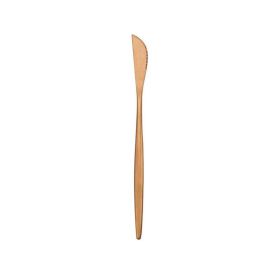 Matte Rose Gold Western Tableware Coffee Stirring Spoon (Option: Gold-Master knife)